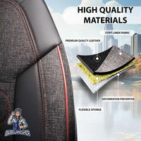 Thumbnail for Fiat 600 Seat Covers Atlanta Linen Fabric Design