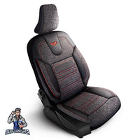Thumbnail for Nissan Navara Seat Covers Atlanta Linen Fabric Design