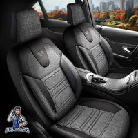 Thumbnail for Nissan Navara Seat Covers Atlanta Linen Fabric Design