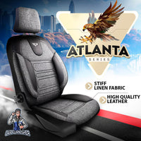 Thumbnail for Hyundai Solaris Seat Covers Atlanta Linen Fabric Design