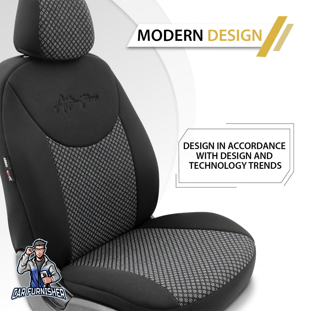 Car Seat Cover Set - Attraction Design