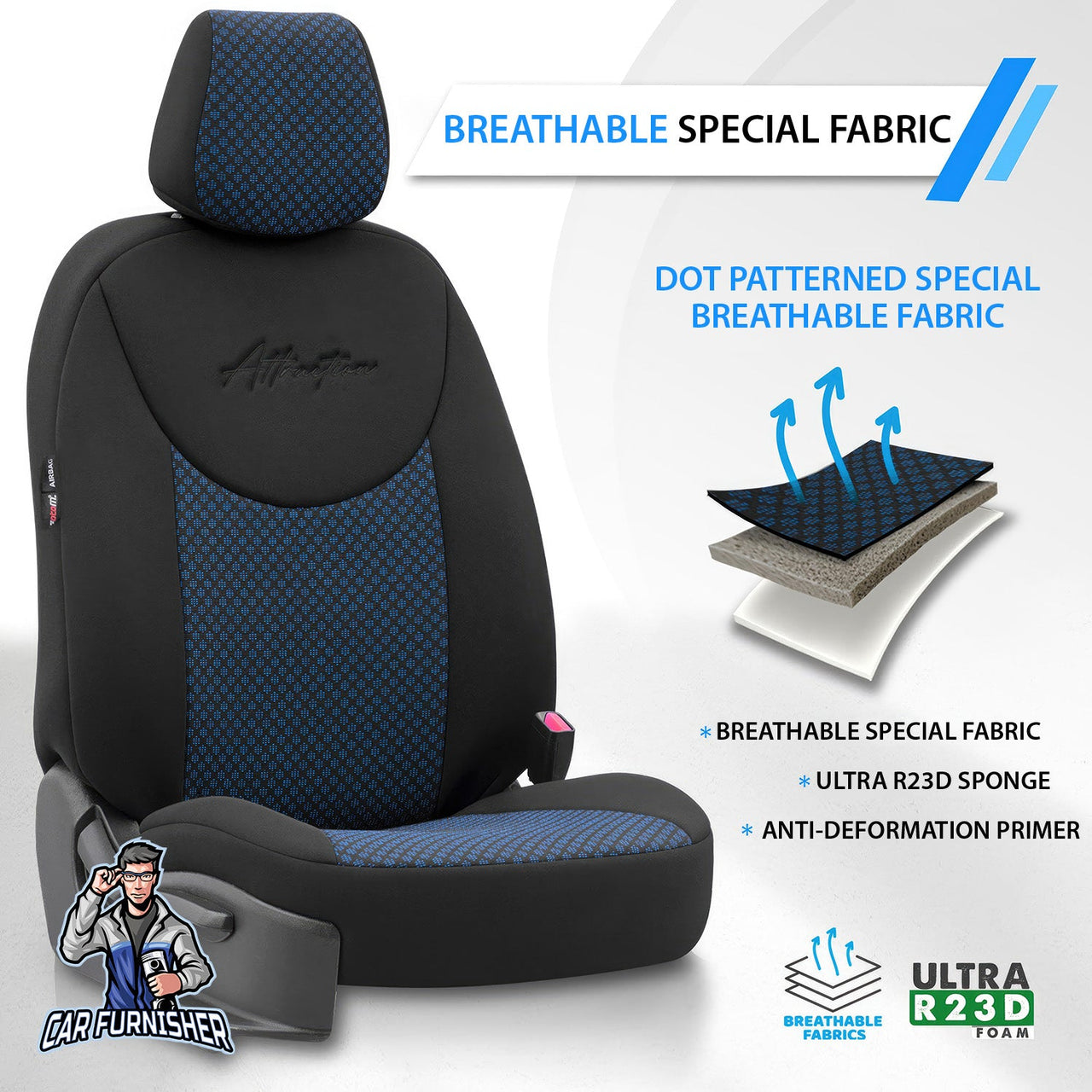 Hyundai Veracruz Seat Covers Attraction Design