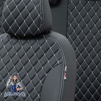 Thumbnail for Cupra Formentor Seat Covers Madrid Leather Design Dark Gray Leather