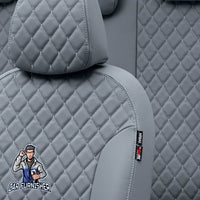 Thumbnail for Cupra Formentor Seat Covers Madrid Leather Design Smoked Leather