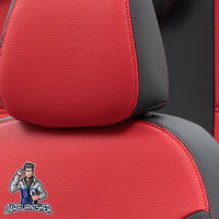 Thumbnail for Cupra Formentor Seat Covers New York Leather Design Red Leather