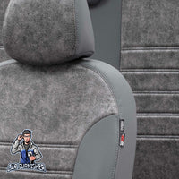 Thumbnail for Cupra Formentor Seat Covers Milano Suede Design Smoked Leather & Suede Fabric