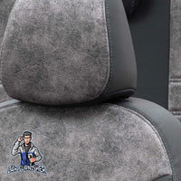 Thumbnail for Cupra Formentor Seat Covers Milano Suede Design Smoked Black Leather & Suede Fabric