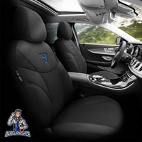 Thumbnail for Mitsubishi Outlander Seat Covers Aura Design Blue 5 Seats + Headrests (Full Set) Fabric Cotton