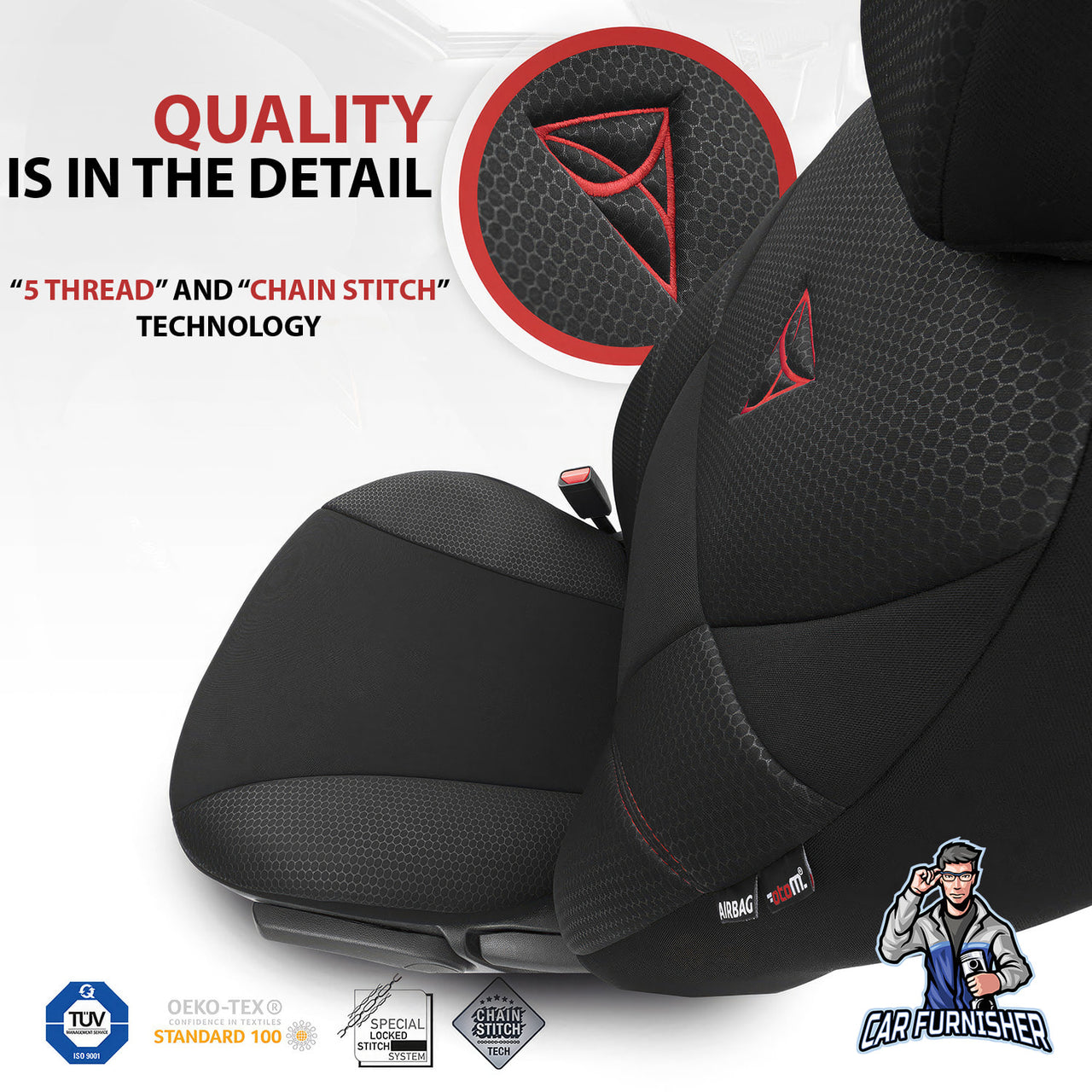 Car Seat Cover Set - Aura Design