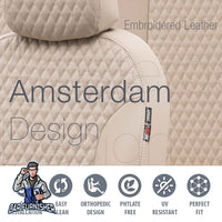 Thumbnail for Fiat Qubo Seat Covers Seat Covers Amsterdam Leather Design