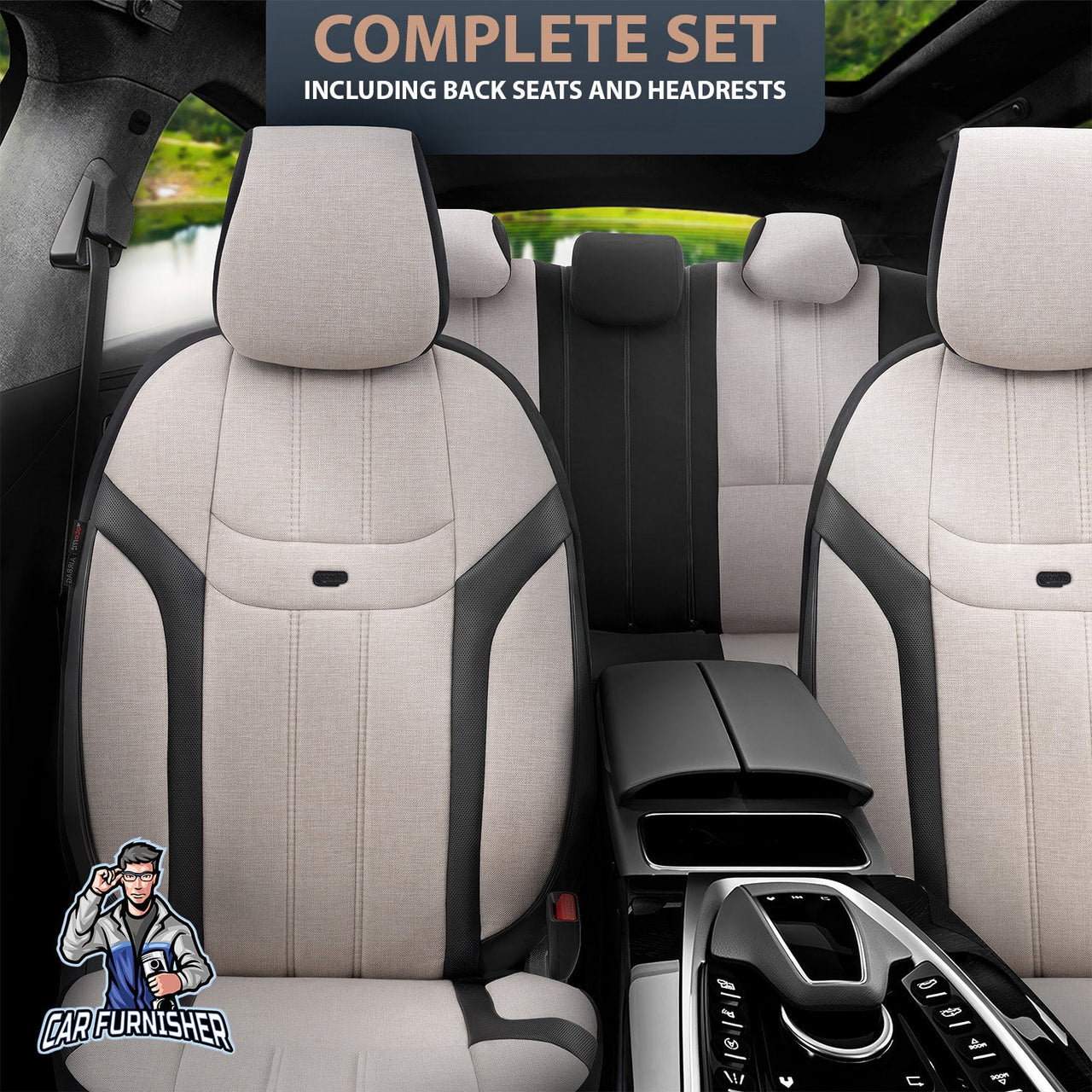 Volkswagen Passat Seat Covers Swan Design