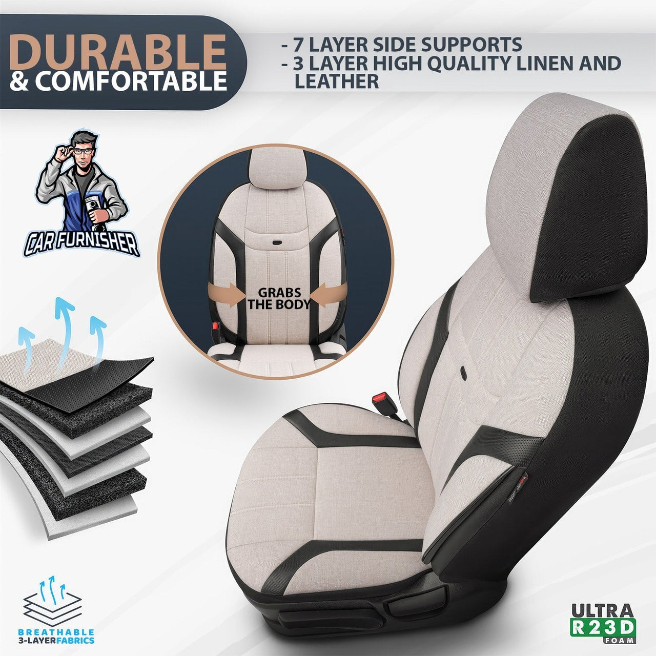 Hyundai Mistra Seat Covers Swan Design