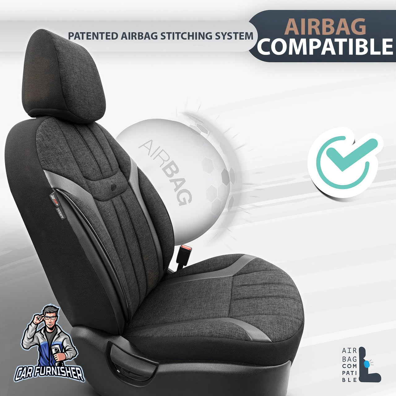 Hyundai Verna Seat Covers Swan Design