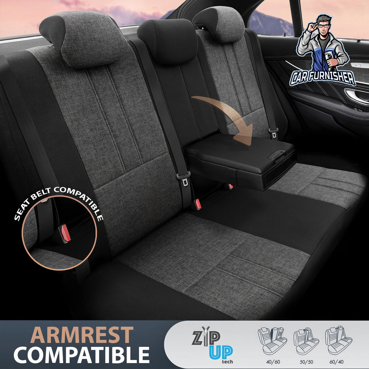 Volkswagen Tiguan Seat Covers Swan Design