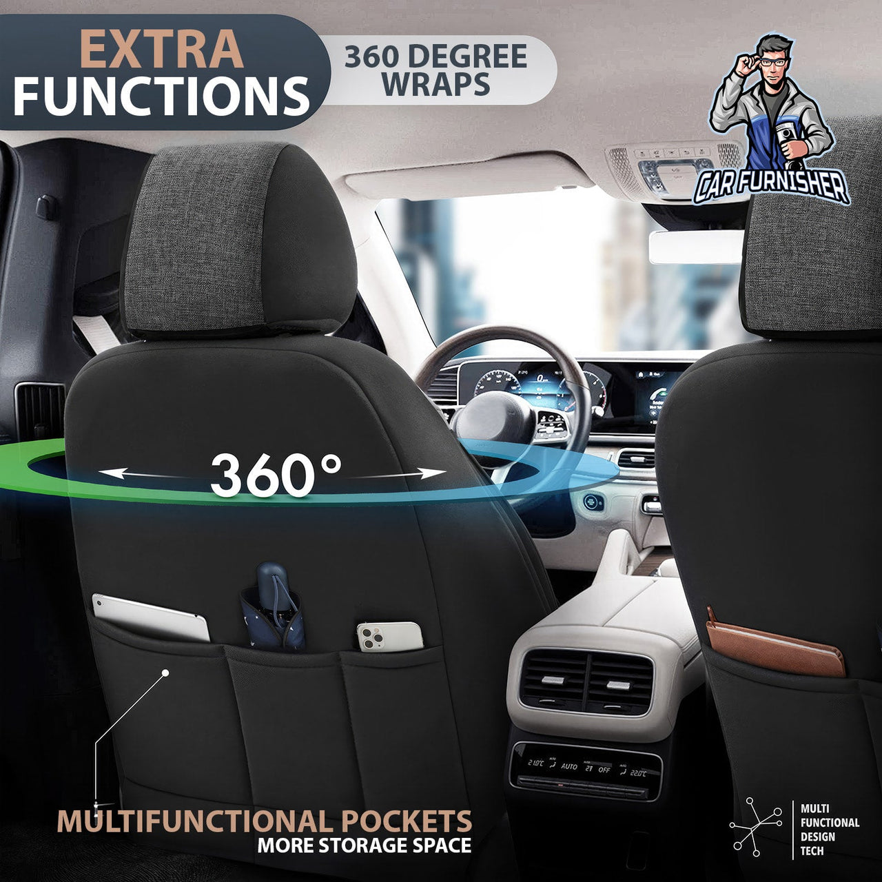 Nissan Navara Seat Covers Swan Design