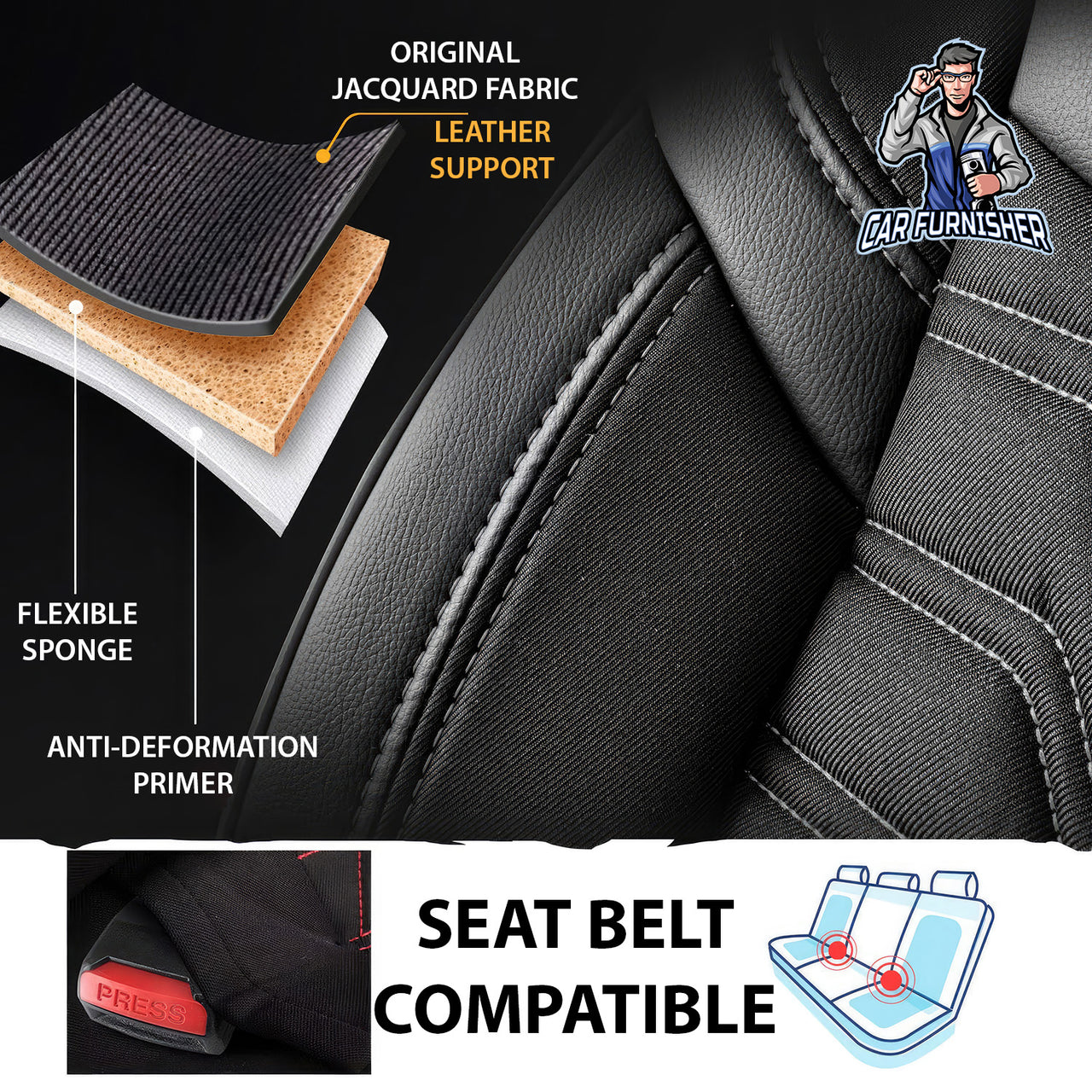 Car Seat Cover Set - Berlin Design