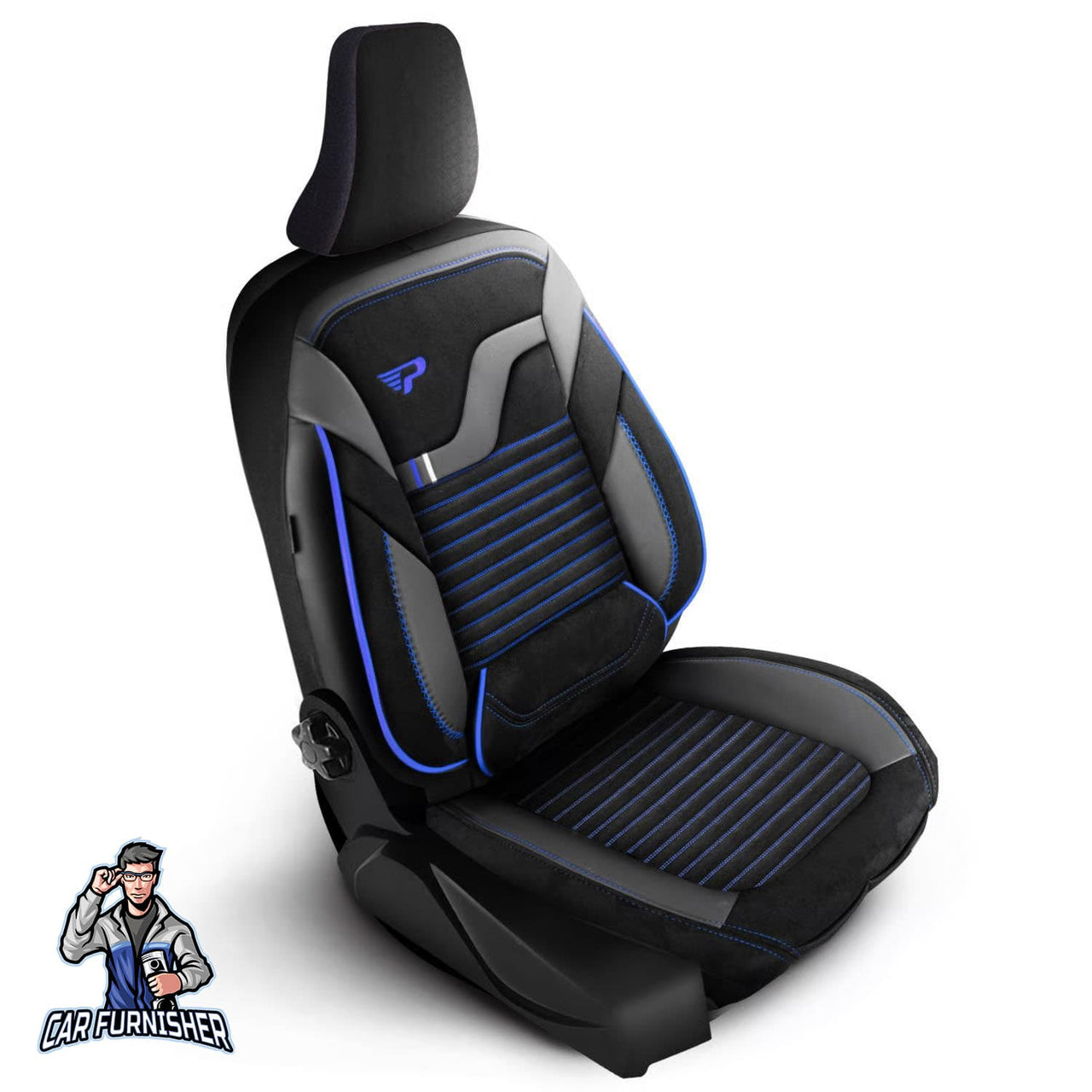 Nissan Navara Seat Covers Boston Velour Fabric Design