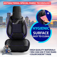 Thumbnail for Nissan Navara Seat Covers Boston Velour Fabric Design