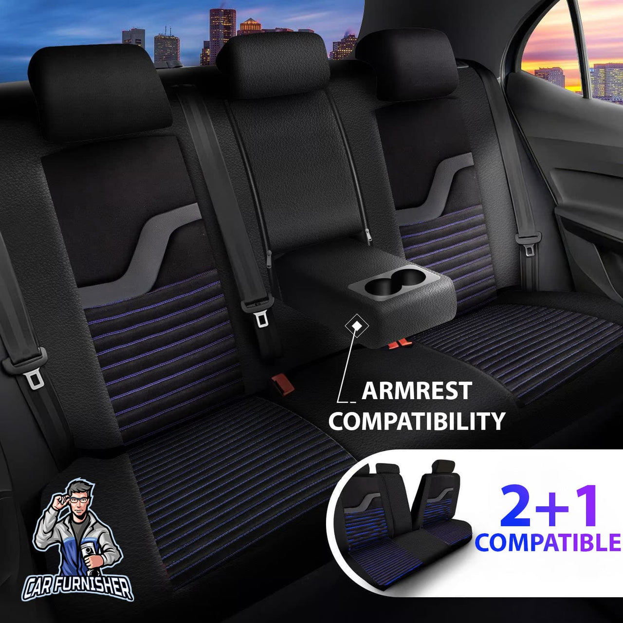 Hyundai iX55 Seat Covers Boston Velour Fabric Design