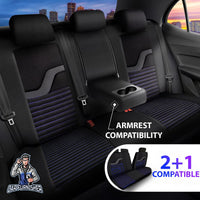 Thumbnail for Nissan Navara Seat Covers Boston Velour Fabric Design