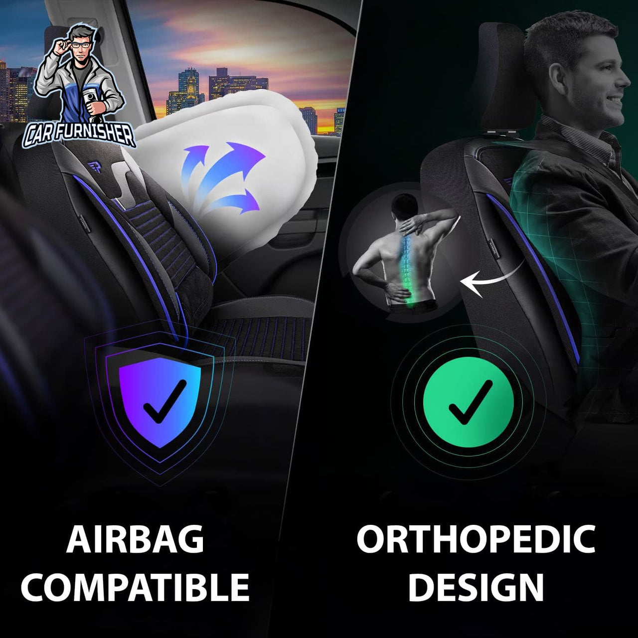 Nissan Navara Seat Covers Boston Velour Fabric Design