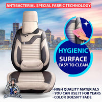 Thumbnail for Nissan Navara Seat Covers Boston Velour Fabric Design