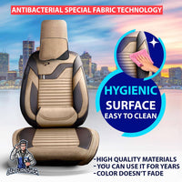 Thumbnail for Nissan Navara Seat Covers Boston Velour Fabric Design