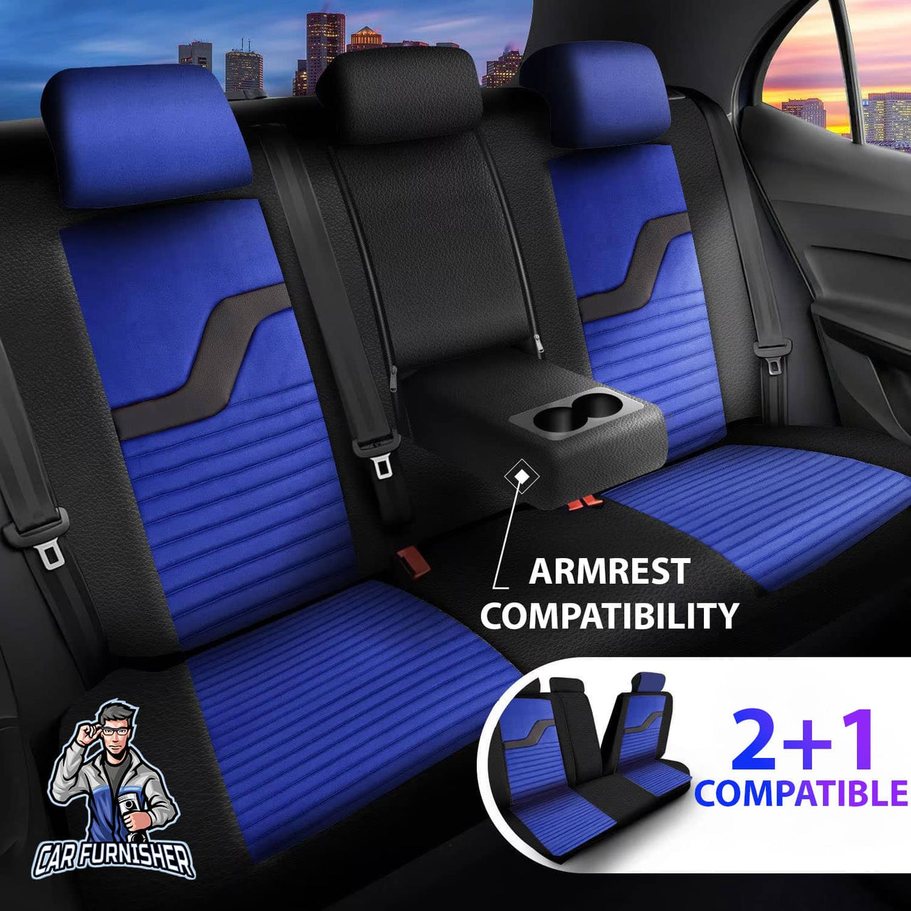Nissan Navara Seat Covers Boston Velour Fabric Design