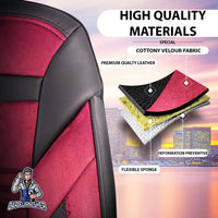 Thumbnail for Nissan Navara Seat Covers Boston Velour Fabric Design