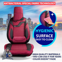 Thumbnail for Nissan Navara Seat Covers Boston Velour Fabric Design