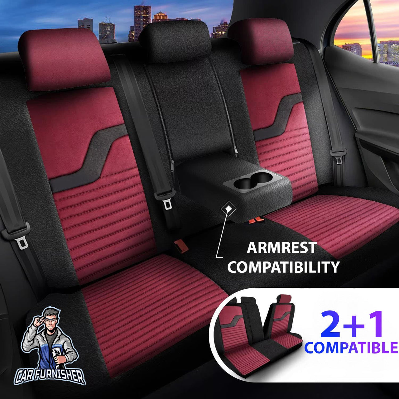 Nissan Navara Seat Covers Boston Velour Fabric Design