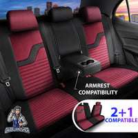 Thumbnail for Nissan Navara Seat Covers Boston Velour Fabric Design