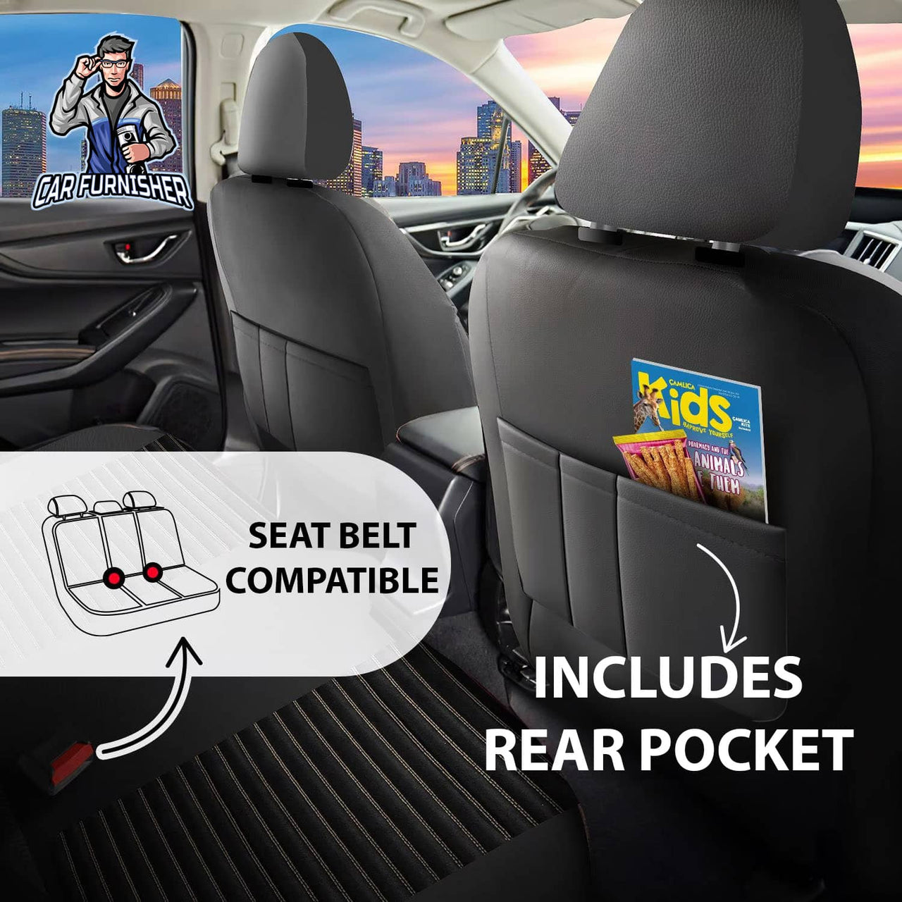 Nissan Navara Seat Covers Boston Velour Fabric Design