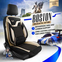 Thumbnail for Nissan Navara Seat Covers Boston Velour Fabric Design