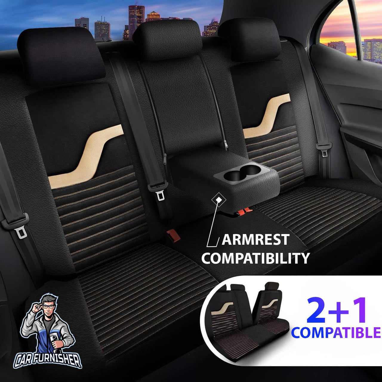 Nissan Navara Seat Covers Boston Velour Fabric Design