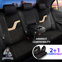 Thumbnail for Nissan Navara Seat Covers Boston Velour Fabric Design