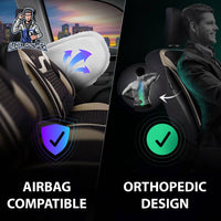 Thumbnail for Nissan Navara Seat Covers Boston Velour Fabric Design