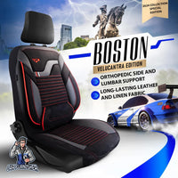 Thumbnail for Nissan Navara Seat Covers Boston Velour Fabric Design