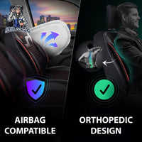 Thumbnail for Nissan Navara Seat Covers Boston Velour Fabric Design