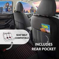 Thumbnail for Nissan Navara Seat Covers Boston Velour Fabric Design