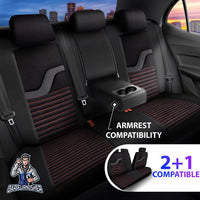 Thumbnail for Nissan Navara Seat Covers Boston Velour Fabric Design