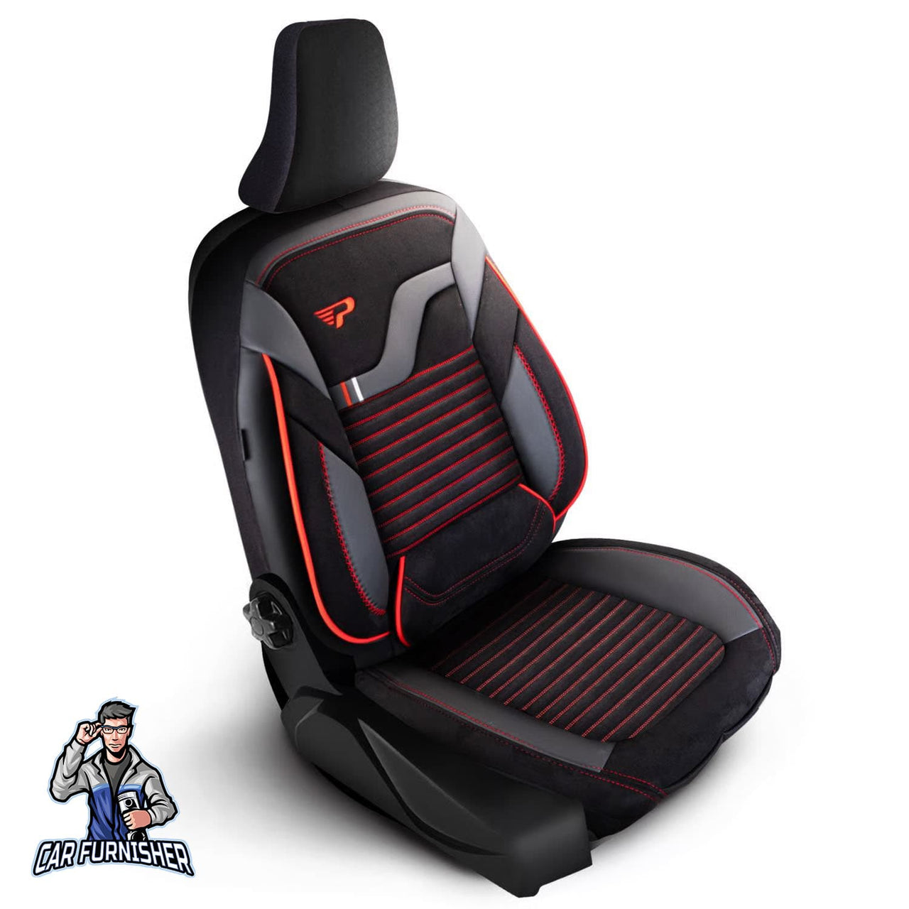 Nissan Navara Seat Covers Boston Velour Fabric Design