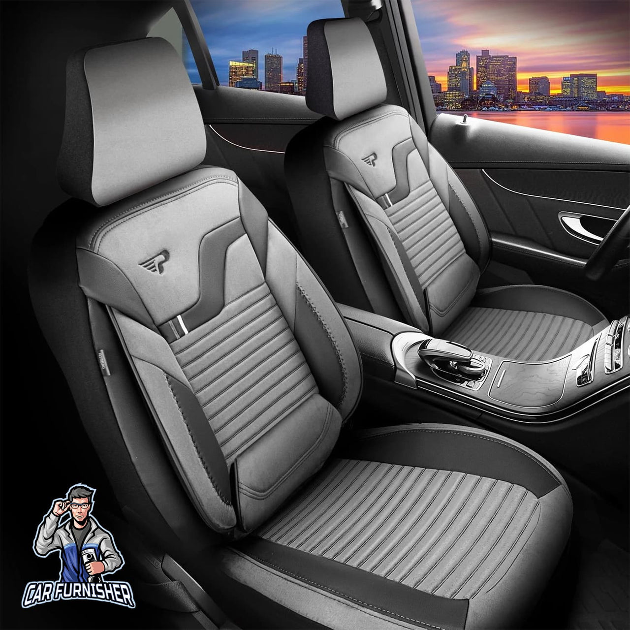 Hyundai Azera Seat Covers Boston Velour Fabric Design