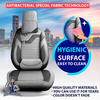 Thumbnail for Nissan Navara Seat Covers Boston Velour Fabric Design