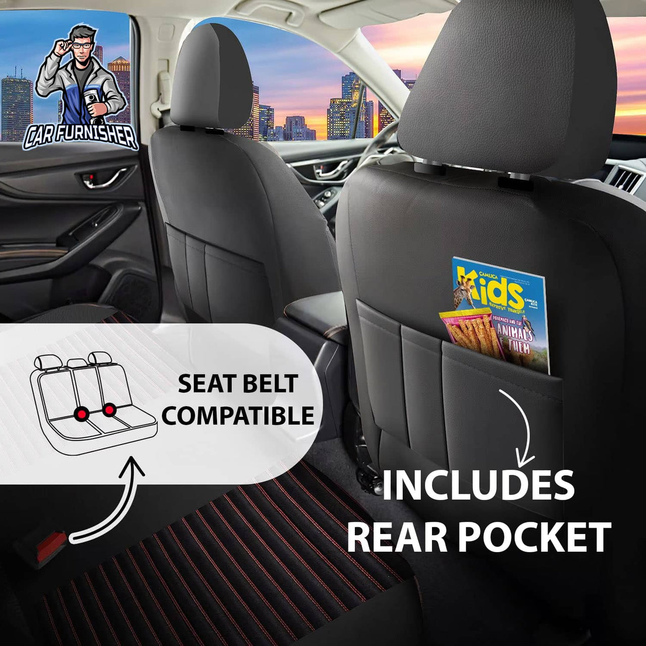 Nissan Navara Seat Covers Boston Velour Fabric Design