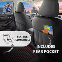 Thumbnail for Nissan Navara Seat Covers Boston Velour Fabric Design