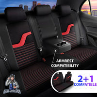 Thumbnail for Nissan Navara Seat Covers Boston Velour Fabric Design