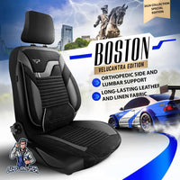 Thumbnail for Nissan Navara Seat Covers Boston Velour Fabric Design