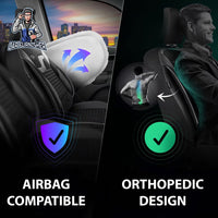 Thumbnail for Nissan Navara Seat Covers Boston Velour Fabric Design