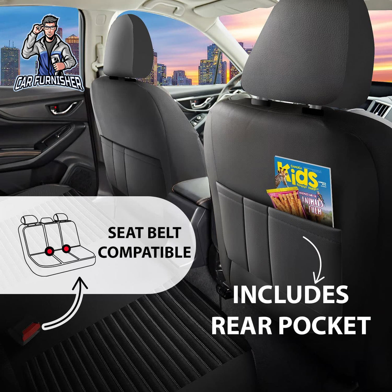 Nissan Navara Seat Covers Boston Velour Fabric Design